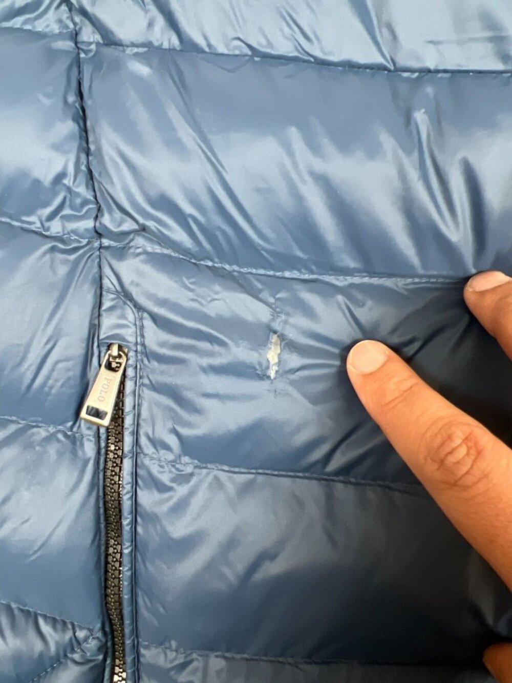 Polo Ralph Lauren Mens L Performance Blue Packable Down Puffer Vest Red Pony - Picture 5 of 11